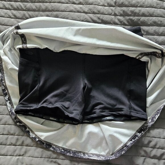 Lululemon Pace Rival Skirt (Tall) *No Panels 15" - 2 Masked Lace Starlight Black - Picture 5 of 8